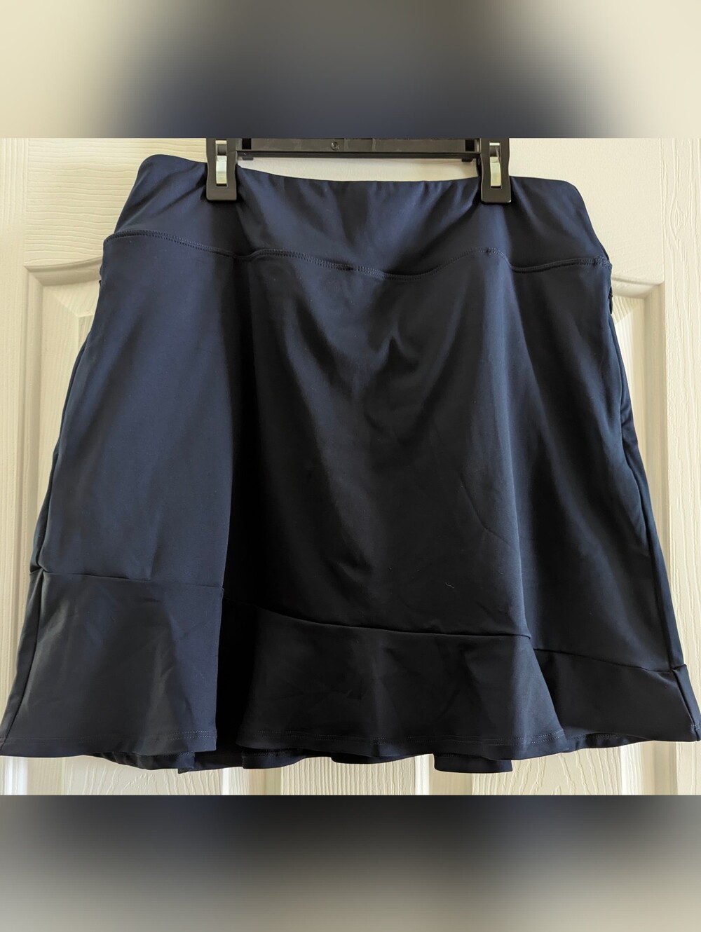 Navy Women's Athletic Skort with Flared Hem
